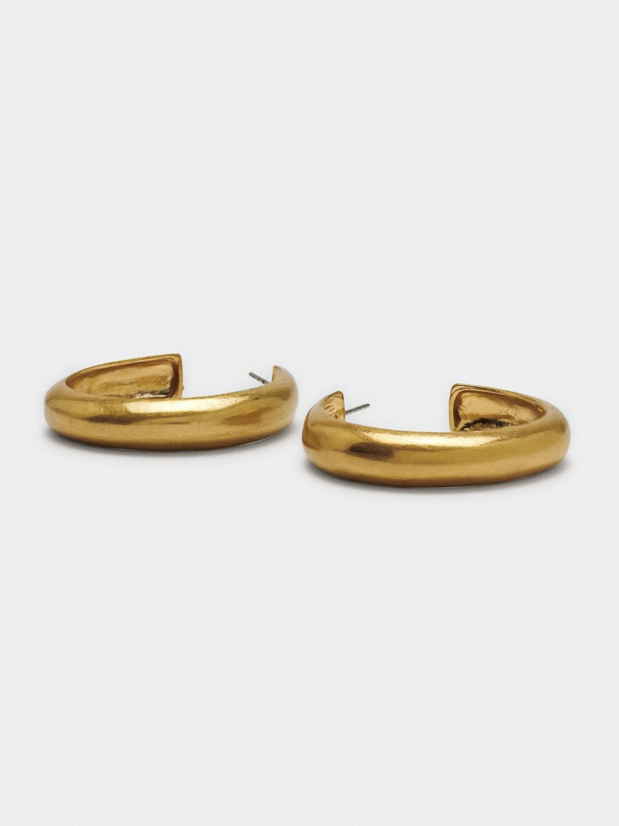Aros Abiertos Lisos dorado