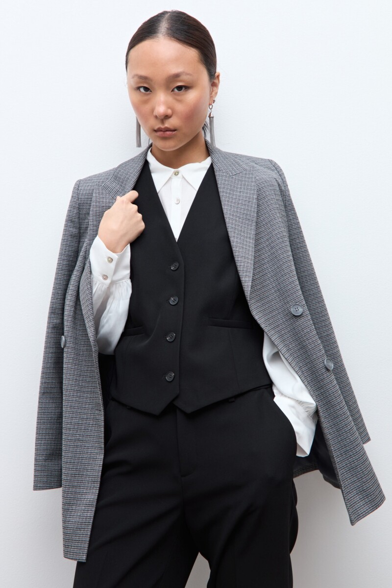 Chaleco sastrero negro