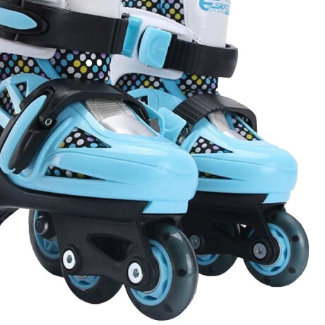 Patín Rollers Ez 4 Ruedas C/ Luces Extensibles Niño Azul