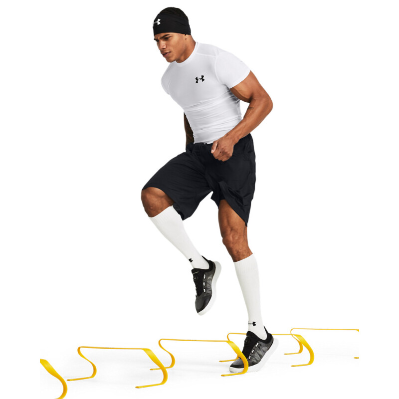 UA HG OG Compression SS WHT-100