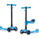 Monopatín Infantil3 Ruedas Para Niños Con Luces y Sonido Celeste