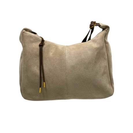 Cartera agamuzada Gillian Beige