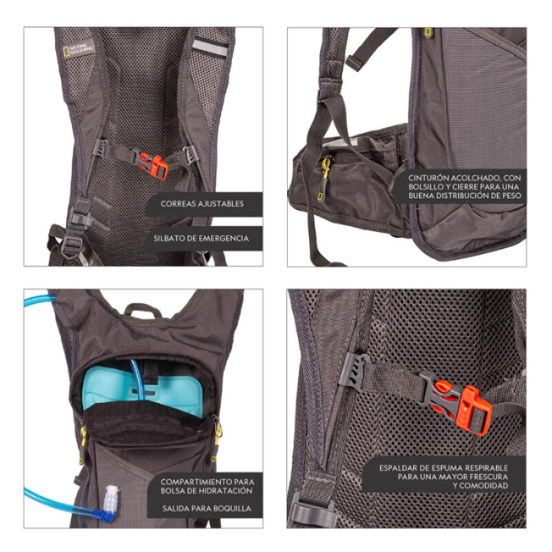 Mochila Hidratación Coniston National Geographic Gris