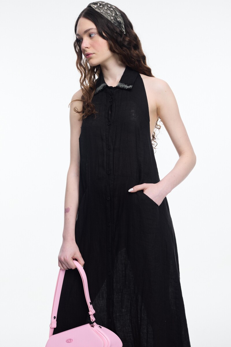 VESTIDO CAMISERO Negro