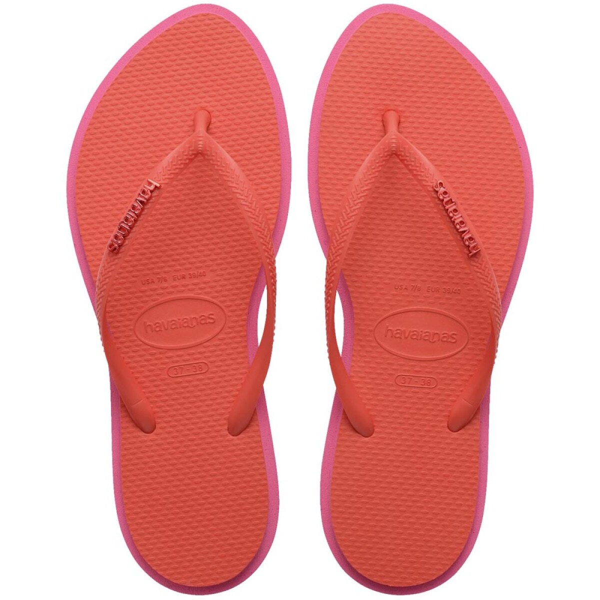 Sandalias Havaianas Slim Point FC Mujer - Rosa Flux Rojo 