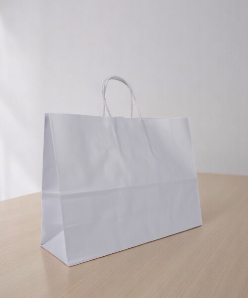 Bolsa lisa luna 32x10x23cm BLANCO