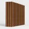 Set x10 Panel ranurado WPC 290x16cm MARRON OSCURO