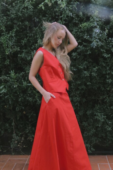 Avenue Skirt Rojo