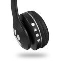 Auriculares Bluetooth Over-Ear Cat VZV-23M con Orejas y Led Negro