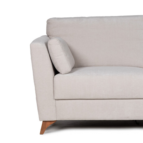 Sofá Capri - Tela Microfibra - 2 cuerpos Kruger 02-152 (Beige)