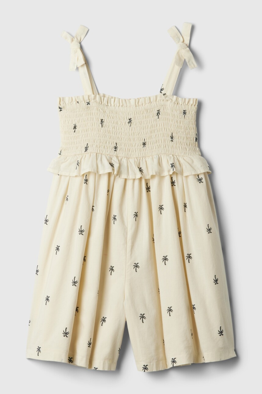 Vestido Punto Smock Toddler Niña Chino