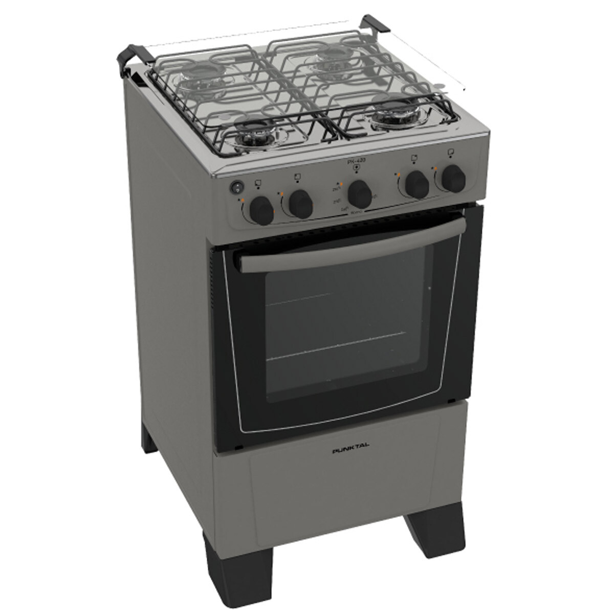 Cocina A Gas 4 Hornallas Con Horno 50 L Pk-420c - COCINA SUPERGAS PUNKTAL PK-420C 
