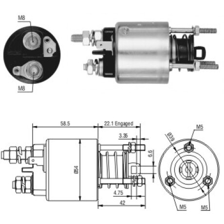 AUTOMATICO DE ARRANQUE FIAT PALIO MARELLI ZM AUTOMATICO DE ARRANQUE FIAT PALIO MARELLI ZM