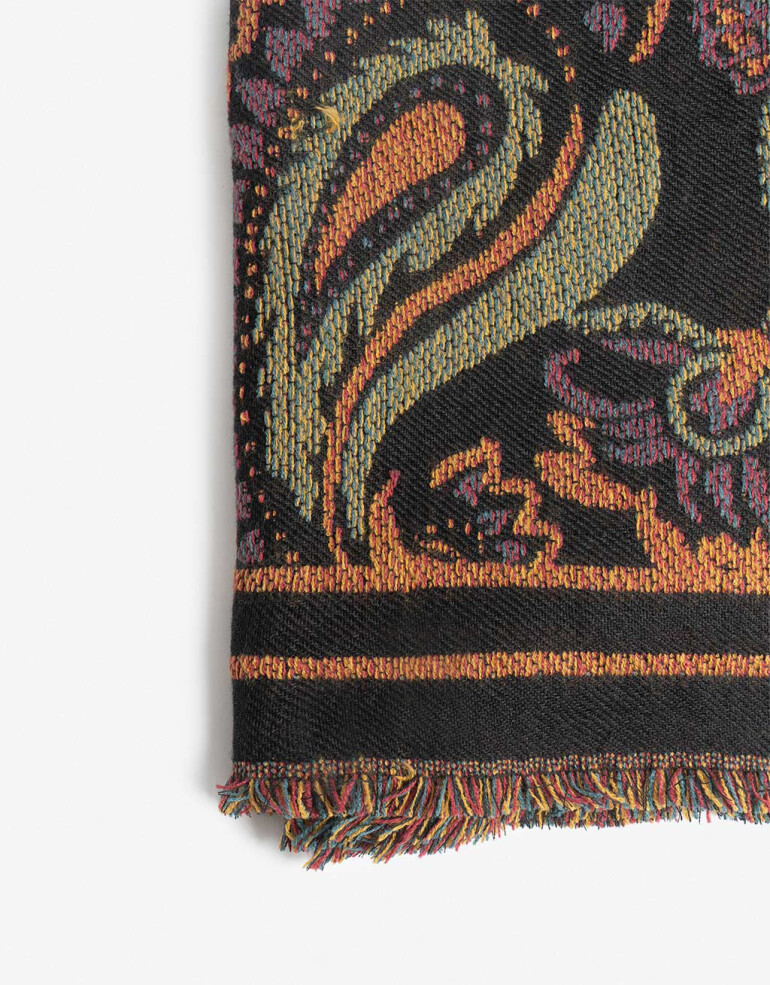 Bufandas Algodón Bulgaros Bufanda Con Dibujo Jacquard De Bulgaros - Combinacion Multicolor