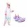 Set Infantil con Pijama Entero + Pantuflas Diseño Unicornio Multicolor/rosa