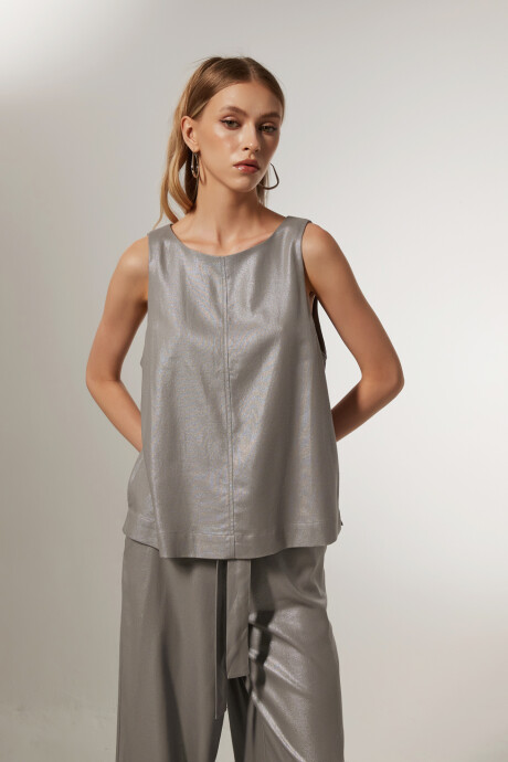 Musculosa Cariño Plateado