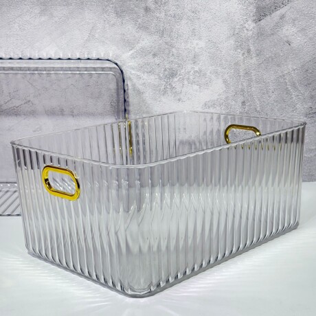 Juego 2 Canastos Organizadores Acrilico La 36.5cm x An 26cm x Al 16cm Juego 2 Canastos Organizadores Acrilico La 36.5cm x An 26cm x Al 16cm