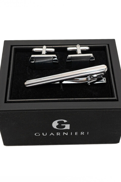 Gemelos con Sujetacorbata PLATA