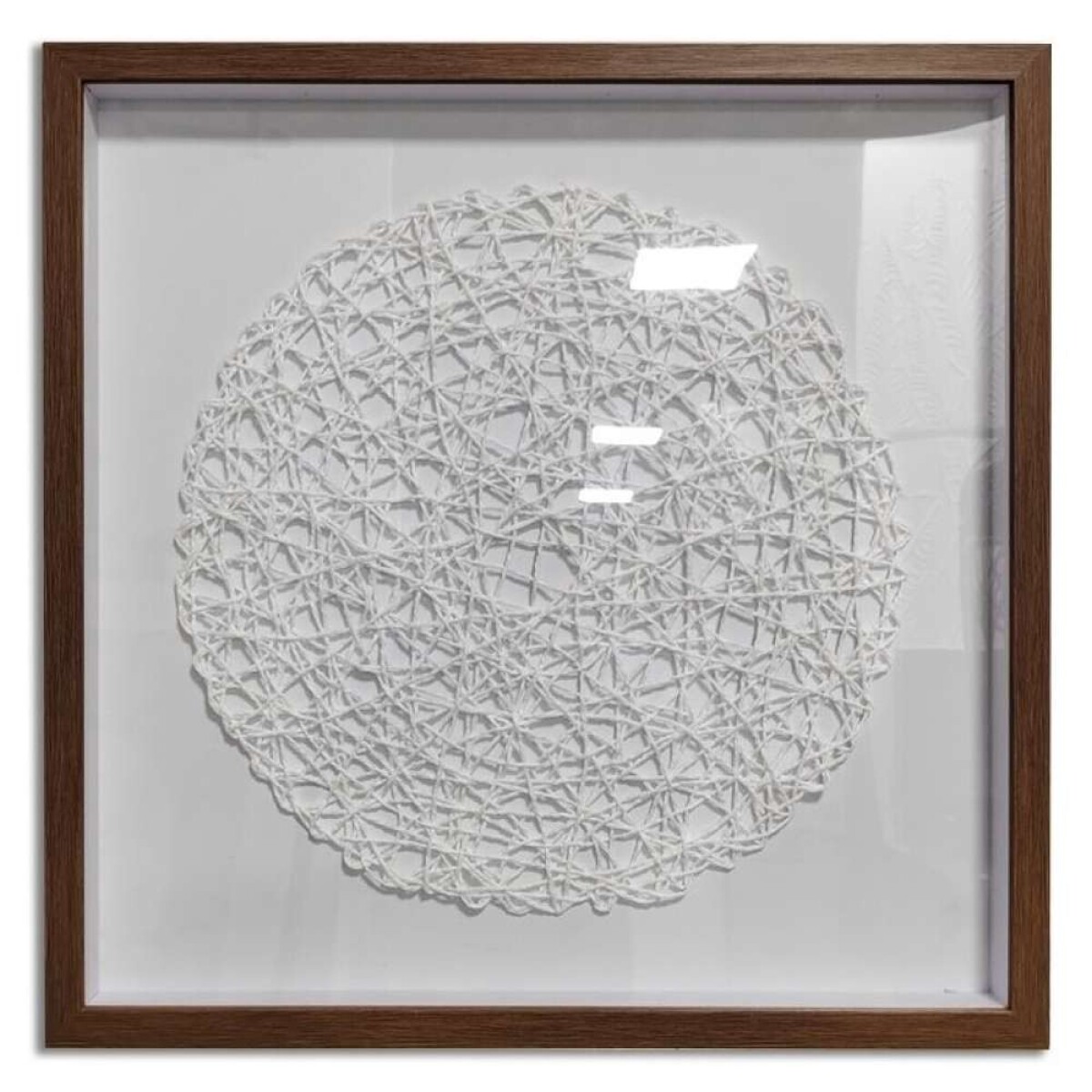Cuadro Canvas 50X50Cm Mandala Blanco 