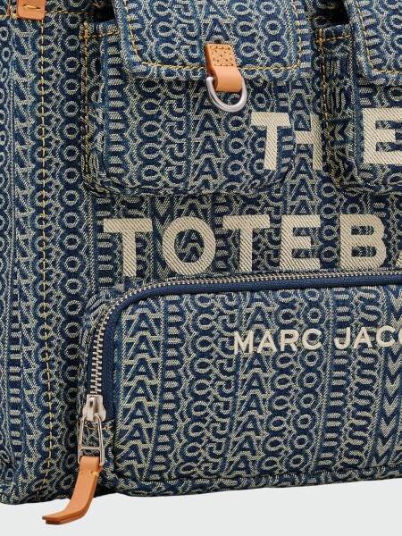 THE CARGO MONOGRAM DENIM MEDIUM TOTE BAG Alta Automática