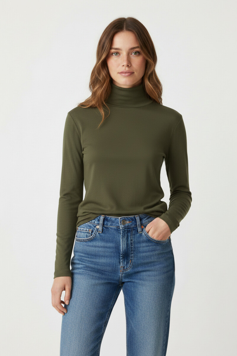 Polera Balua - Verde Oliva Oscuro 