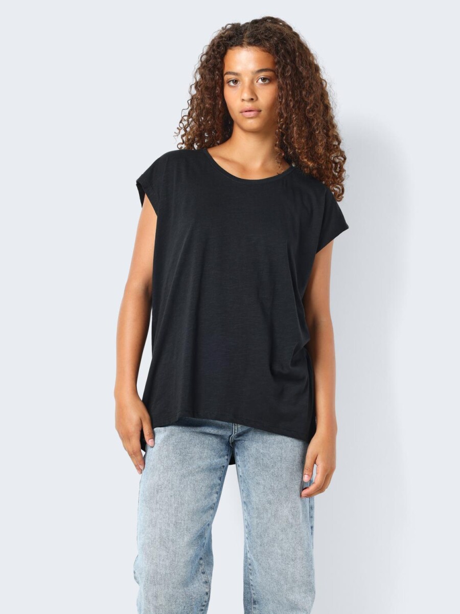 Camiseta Mathilde Básica Oversize - Black 