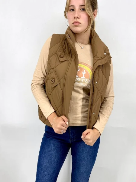 CHALECO WANNA 2306 MARRON