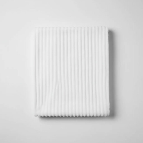 Manta Polar Velvet Fleece Frazada Pana Terciopelo 127x152cm Blanco