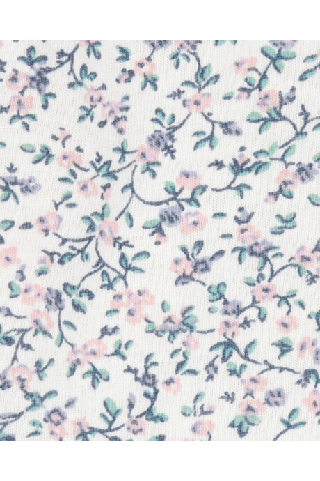 Body de algodón, mangas globo, diseño floral Body de algodón, mangas globo, diseño floral