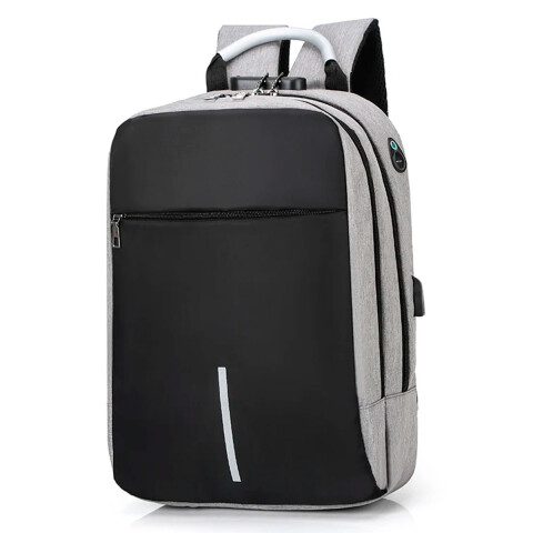 Mochila Con Candado De Seguridad Yx-201 MOCHILA CON CANDADO YX-201 GRIS