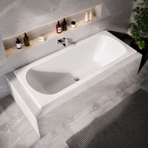 BAÑERAS SIMPLES BANERA ACRILICO DE EMPOTRAR BLANCO PIEZA BLANCO