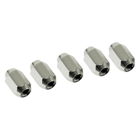 JUEGO DE TUERCAS DE RUEDA CROMO CIEGAS 12X1.5 MM (5) Juego De Tuercas De Rueda Cromo Ciegas 12x1.5 Mm (5)