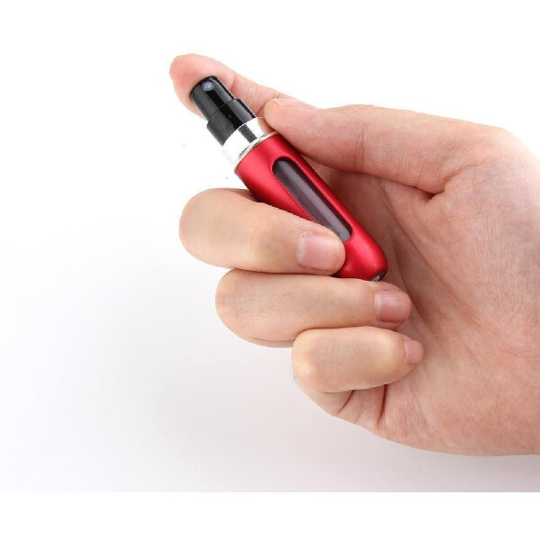 Mini Botella Atomizadora Perfume Portátil Recargable Variante Color Rojo