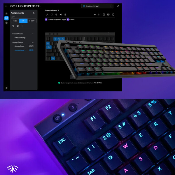 Teclado Gamer Inalámbrico Logitech G515 TECLADO LOGITECH G515 LIGHTSPEED TKL