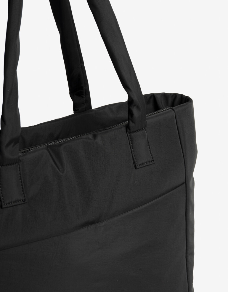 Shopper Nylon Shopper En Material Reciclado - Negro