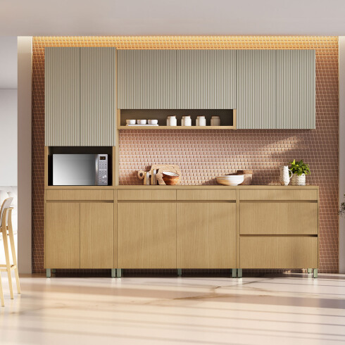AEREO 2 PUERTAS 120 CM MOBILIARIO COCINA MDF SIMONE MENDES GAMAS DE BEIGE