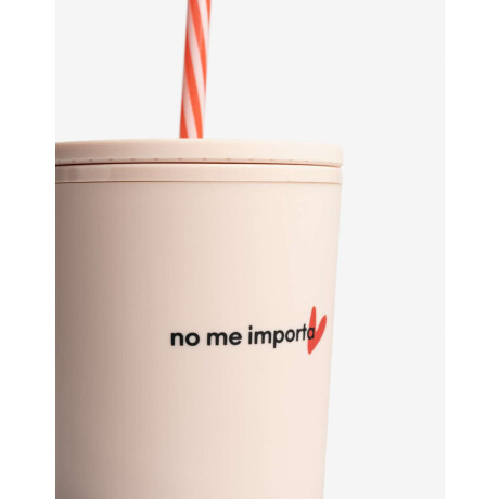 Vaso Plástico Largo Cool & Fancy Rosa Polvo