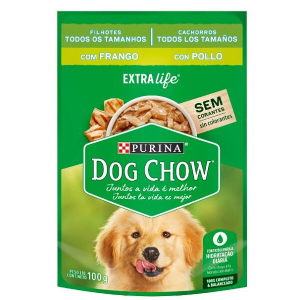 ALIMENTO HÚMEDO DOG CHOW CACHORROS TROZOS DE POLLO 100G ALIMENTO HÚMEDO DOG CHOW CACHORROS TROZOS DE POLLO 100G