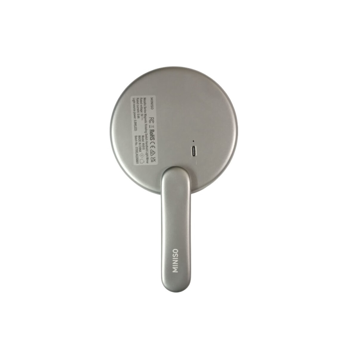 Espejo LED circular - gris 