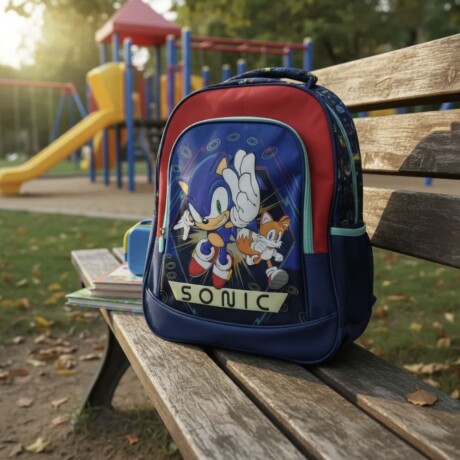 Mochila Sega Escolar En tafeta 40 CM Sonic Prime Mochila Sega Escolar En tafeta 40 CM Sonic Prime