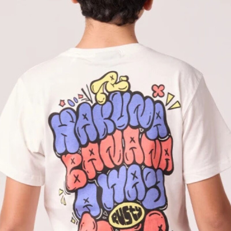 Remera Niño Rusty Blanco
