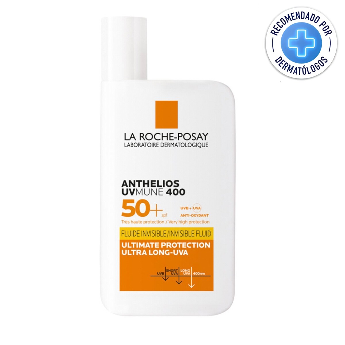 Fluido Protector Solar SPF50+ La Roche Posay Invisible Anthelios Uvmune 400 50ml 