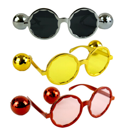 LENTES COTILLON PLASTICO C/BOLA DISCO LENTES COTILLON PLASTICO C/BOLA DISCO