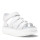 Sandalia de Mujer Miss Carol PEARL con plataforma y materiales combinados Blanco