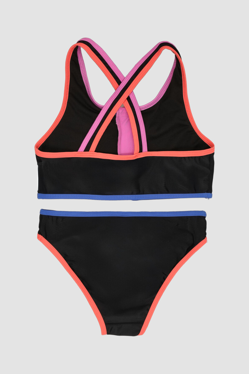 Bikini sporty 10-18a Negro