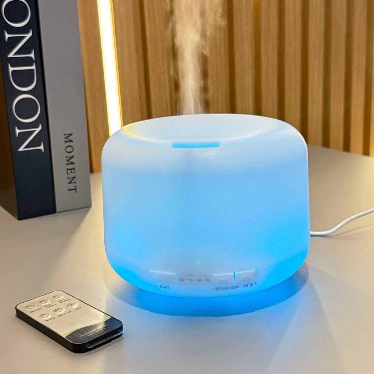 Humidificador Difusor Luz Led USB con control 