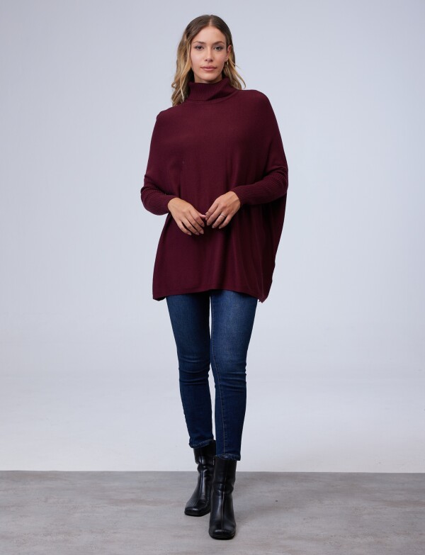 Polera Oversize BORDEAUX