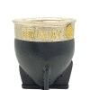 MATE IMPERIAL URUGUAY ESCUDO - ALPACA Y BRONCE - MTIM57 Negrouniforme