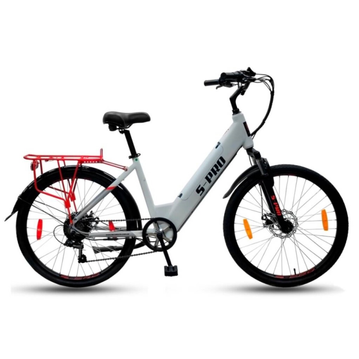 Bicicleta Electrica S-pro E-carrot R.26 - Blanco 