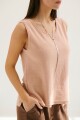TOP TEJIDO LINO ROSA